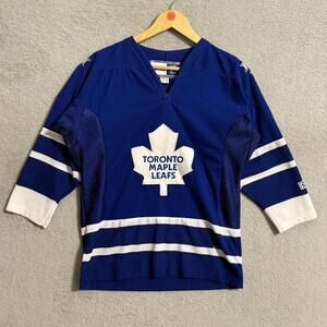 Vintage Toronto Maple Leafs CCM NHL Hockey Jersey Blue Youth